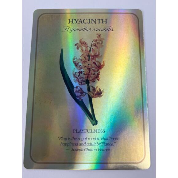 Beautiful Holographic Botanical Oracle Deck - Picture 6 of 6